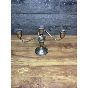 Antique Duchin Creation Weighed Sterling Silver Candlesticks 479 Grams